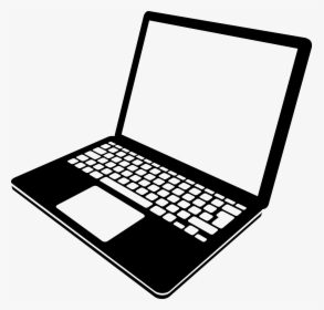 Computer Keyboard Icons Handheld - Laptop Png Black And White, Transparent Png, Transparent PNG