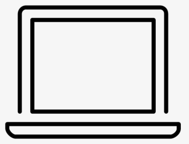 Laptop Computer Screen Icon Png Clipart , Png Download - Laptop Icon White Png, Transparent Png, Transparent PNG