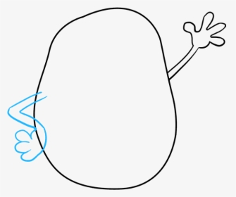 How To Draw Potato - Draw A Potato, HD Png Download, Transparent PNG