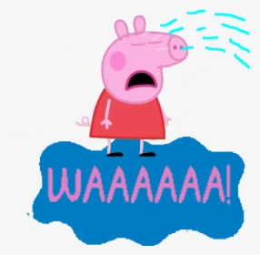 Sad Peppa Pig Transparent Clipart , Png Download - Waaaaaa Vs Peppa Pig, Png Download, Transparent PNG