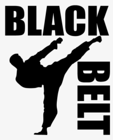 Karate Clipart Black Belt Karate - Karate Black Belt Logo, HD Png Download, Transparent PNG