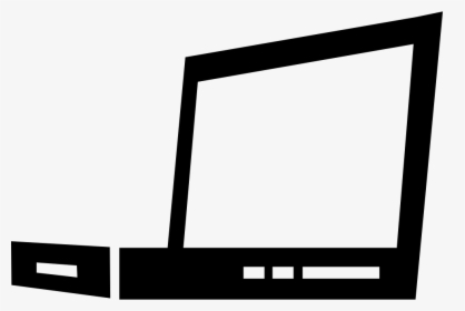 Laptop In Side View Perspective Comments - Computer Side View Icon, HD Png Download, Transparent PNG