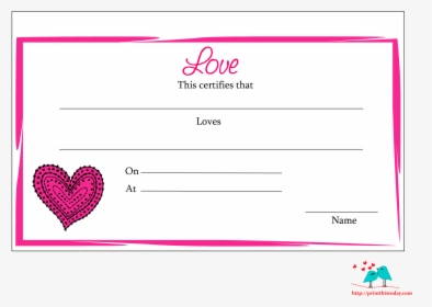 Love Certificate For Boyfriend, HD Png Download, Transparent PNG