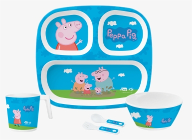 5 Pc Kids Set - Peppa Pig, HD Png Download, Transparent PNG