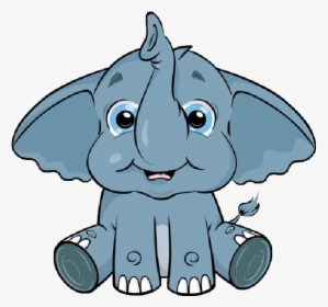 Elephant Images Clip Art - Cartoon Elephant Looking Up, HD Png Download, Transparent PNG
