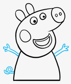 How To Draw Peppa Pig - Peppa Pig Open Mouth, HD Png Download, Transparent PNG
