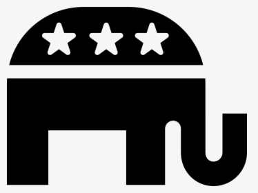 Clip Art Republican Elephant Png - Republican Elephant Black And White, Transparent Png, Transparent PNG