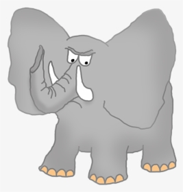 Angry Elephant Clipart - Cartoon African Elephant Png, Transparent Png, Transparent PNG