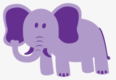 Purple Elephant Clipart, HD Png Download, Transparent PNG