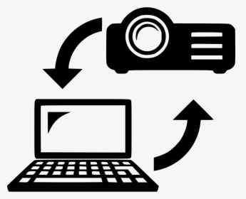 Change Laptop To Presentation - Desktop Computer Icon Png, Transparent Png, Transparent PNG