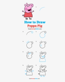 How To Draw Peppa Pig - Peppa Pig Drawing Easy, HD Png Download, Transparent PNG