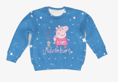 3d Peppa Pig Everyday Is An Adventure Full Print Hoodie, HD Png Download, Transparent PNG