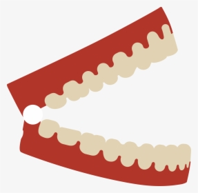 Jaw,mouth,smile - Chattering Teeth Clipart, HD Png Download, Transparent PNG