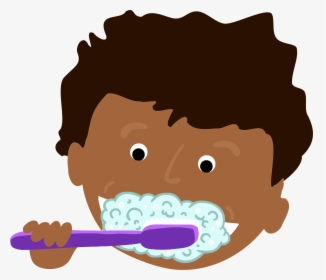 African Kid Brushing Teeth Clip Arts - Brush Teeth Clipart, HD Png Download, Transparent PNG