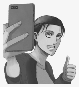 Eren Taking A Selfie Meme, HD Png Download, Transparent PNG