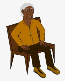 Standing,human Behavior,art - Man Sitting On A Chair Clipart, HD Png Download, Transparent PNG