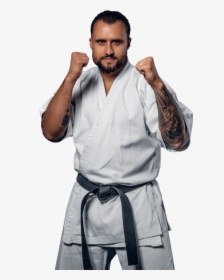 Man In Martial Arts Stance - Karate, HD Png Download, Transparent PNG