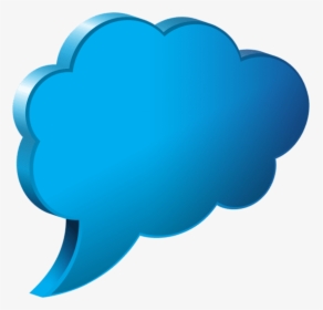 Download Speech Bubble Blue Transparent Background - Bubble Speech Clipart Transparent, HD Png Download, Transparent PNG