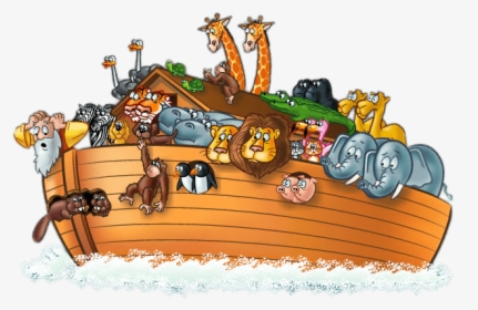 Noah S Ark Illustration - Animals Went In 2 By 2, HD Png Download, Transparent PNG