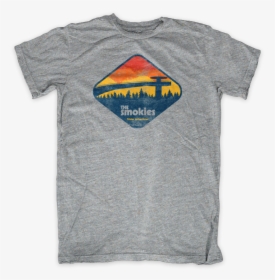 Smoky Mountains Clingmans Dome Grey - T Shirt, HD Png Download, Transparent PNG