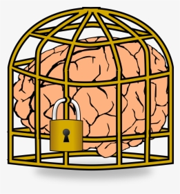 Transparent Brains Png - Cartoon Brain Fixed Mindset, Png Download, Transparent PNG