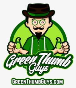 Green Thumb Guys Logo - Cartoon Greenthumb, HD Png Download, Transparent PNG