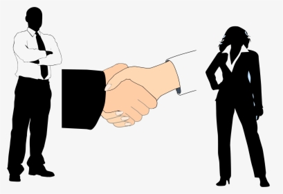 Big Image Png - Man Woman Handshake Clipart, Transparent Png, Transparent PNG