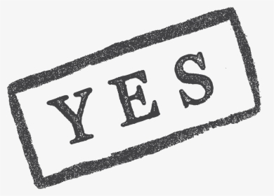 Yes White Png, Transparent Png, Transparent PNG