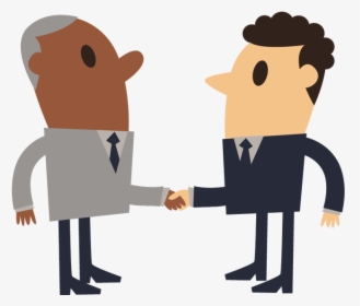 Free Business Shake Hand Simple Cartoon Of Shaking - Cartoon Shake Hands Png, Transparent Png, Transparent PNG