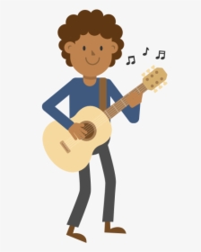 Playing An Instrument Cartoon, HD Png Download, Transparent PNG