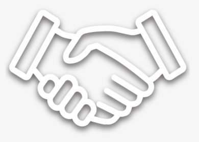 Hand Shake White Png, Transparent Png, Transparent PNG
