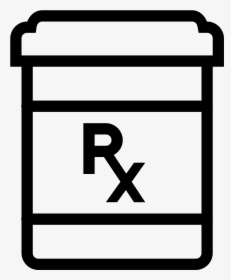 Awesome To Do Pill Bottle Clipart Spilled - Black And White Pill Bottle Clipart, HD Png Download, Transparent PNG