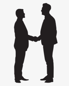 Men Shaking Hands Silhouette Png Clip Art Imageu200b - Men Shaking Hands Clipart, Transparent Png, Transparent PNG