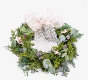 Natural Christmas Wreath - Wreath, HD Png Download, Transparent PNG