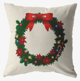 Christmas Wreath Decorative Stuffed Pillows - Day International Plastic Bag Free Day, HD Png Download, Transparent PNG