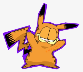 Garfield Pikachu, HD Png Download, Transparent PNG