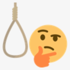 Awesome Thinking Emoji Meme Face Transparent Inspiration - Thinking Of Suicide Emoji, HD Png Download, Transparent PNG