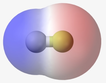 Hydrogen Fluoride Elpot Transparent 3d Balls - Van Der Waals Forces Molecule, HD Png Download, Transparent PNG