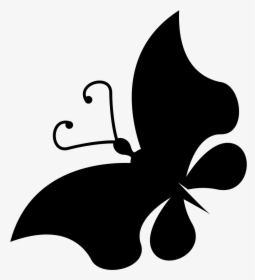 Butterfly Beautiful Shape Rotated To Left - Illustration, HD Png Download, Transparent PNG