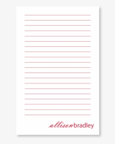Custom Notepad Personalized Standard Lines - Paper, HD Png Download, Transparent PNG
