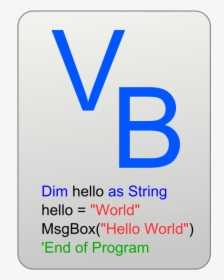 Visual Basic Icon Svg Clip Arts - Visual Basic, HD Png Download, Transparent PNG