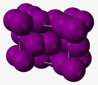 Iodine Unit Cell 3d Vdw - Iodine Structure, HD Png Download, Transparent PNG