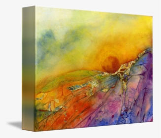 Acrylic Drawing Sunset Modern Art - Modern Art, HD Png Download, Transparent PNG