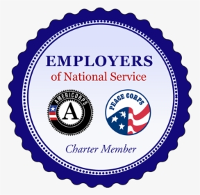Employers Of National Service Charter Member Badge - Americorps Vista, HD Png Download, Transparent PNG