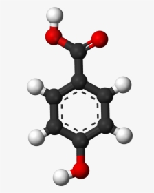 4 Hydroxybenzoic Ac - Salicylic Acid Ball And Stick, HD Png Download, Transparent PNG