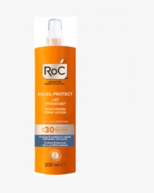 Roc Soleil Protect Spray Spf30 200ml   Title Roc Soleil - Bottle, HD Png Download, Transparent PNG
