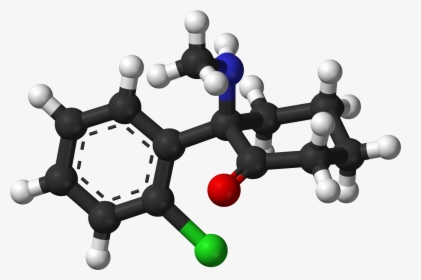 R Ketamine 3d Balls - Benzoic Acid 3d Structure, HD Png Download, Transparent PNG