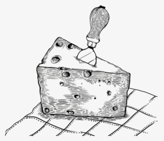 Cheese - Cheese Pen And Ink Drawing, HD Png Download, Transparent PNG