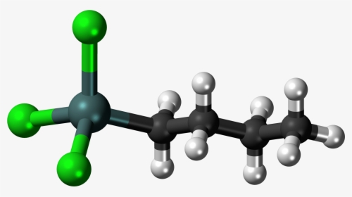 Butyltin Trichloride 3d Ball , Png Download - Molecular Shape Of Carbon, Transparent Png, Transparent PNG