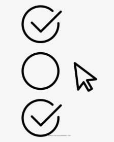 Check Boxes Coloring Page - Check To Do Icon, HD Png Download, Transparent PNG